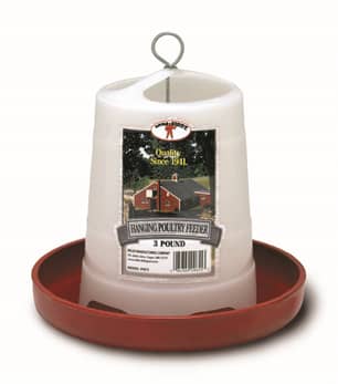 Thumbnail of the 3 Pound Plastic Hanging Poultry Feeder