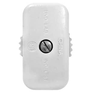 Thumbnail of the Feed-Thru Switch 3A 125V Single Pole On/Off Rotary in White