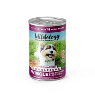 Thumbnail of the Wildology® Wiggle Chicken Oatmeal Wet Small Dog Food Can 12.8oz