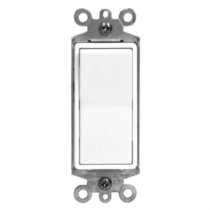 Thumbnail of the Decora Single Pole Switch 15 Amp 120 Volt in White