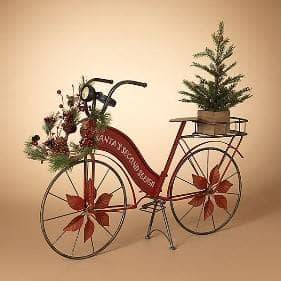Thumbnail of the 37.2"L METAL HOLIDAY BICYCLE W/ WREATH" K/D