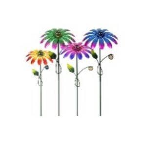 Thumbnail of the Exhart Garden Stakes Metal Daisy Flower 21" Assorted