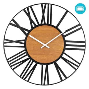 Thumbnail of the Danson Décor Metal And Mdf Wall Clock, Battery Operated