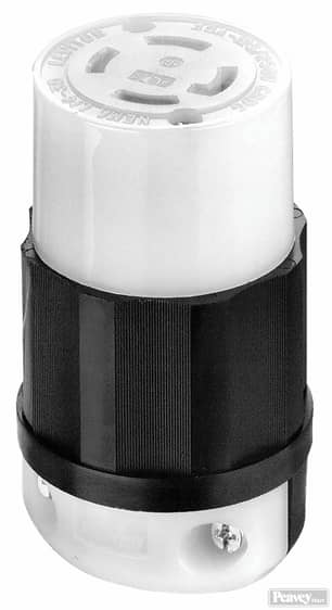 Thumbnail of the Locking Connector Industrial Grade 30A 125/250V  in Black-White