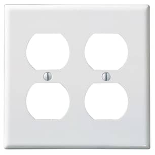 Thumbnail of the 2-Gang Duplex Wall Plate White