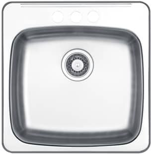 Thumbnail of the Wessan 8-Deep Drop-In 20.50-inch x 20-inch Single Bowl Kitchen Sink in 20-Guage Stainless Steel Mirror Finish