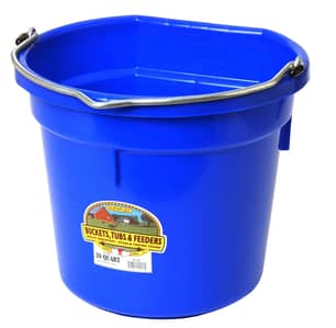 Thumbnail of the Tuff Stuff Products™ 20 Quart Plastic Flat Back Bucket Blue