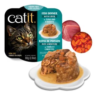 Thumbnail of the Catit Fish Dinner Tuna and Carrot 80g