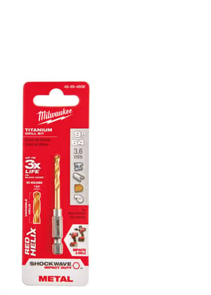 Thumbnail of the Milwaukee 9/64 in. SHOCKWAVE™ RED HELIX™ Impact Drill Bits