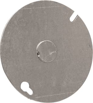 Thumbnail of the 4" METAL FLAT COVER WITH KNOCKOUT