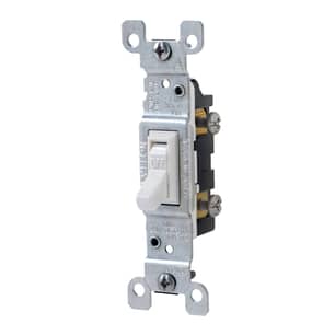 Thumbnail of the Toggle Switch Single-Pole 15A 120V in White