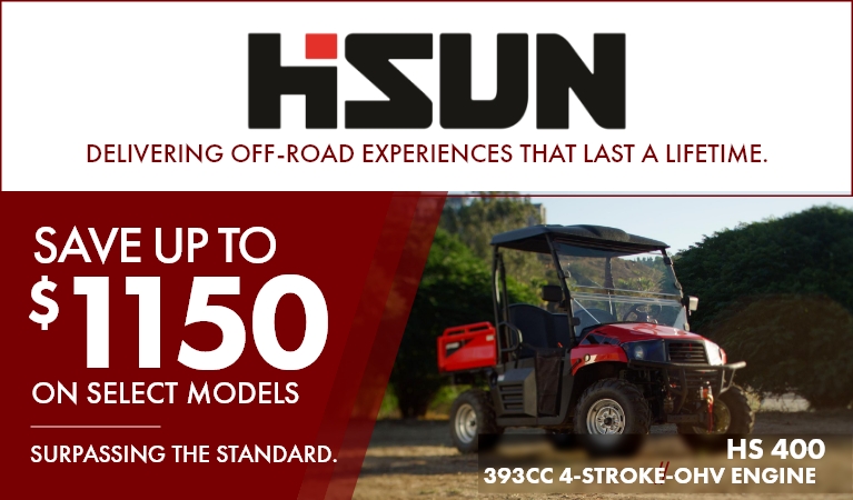 Hi-Sun ATVs - Save up to $1150 on select models.