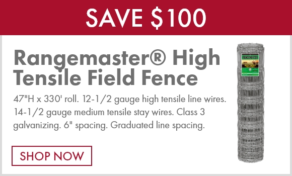 Rangemaster® 47" X 330' High Tensile Hinge Joint Field Fence