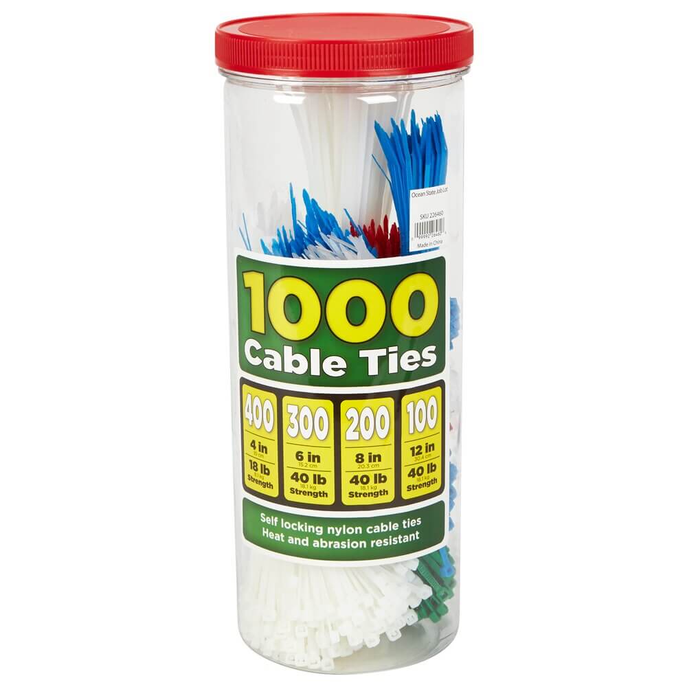 Cable Ties, 1,000 Piece