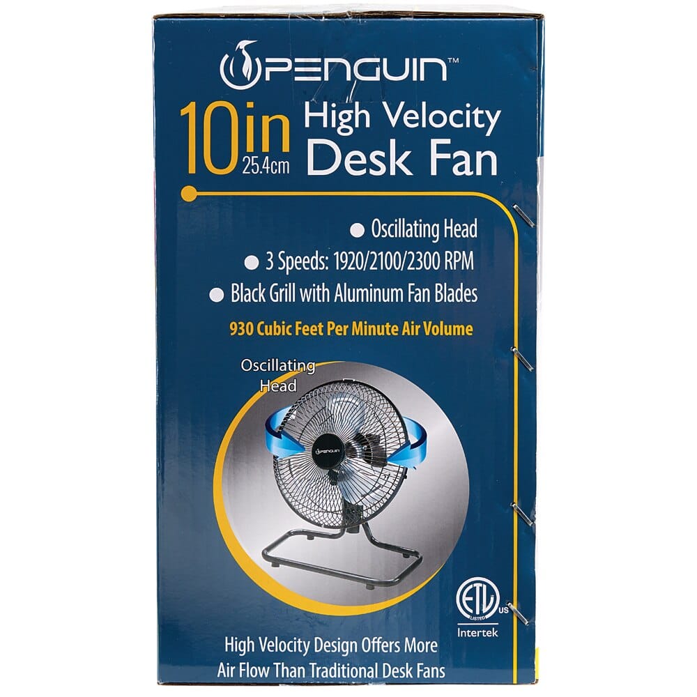 Penguin 10" High Velocity Desk Fan