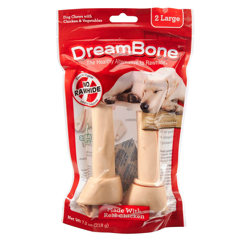 Dream Bone Large Dog Chews with Chicken & Vegetables, 2 Count