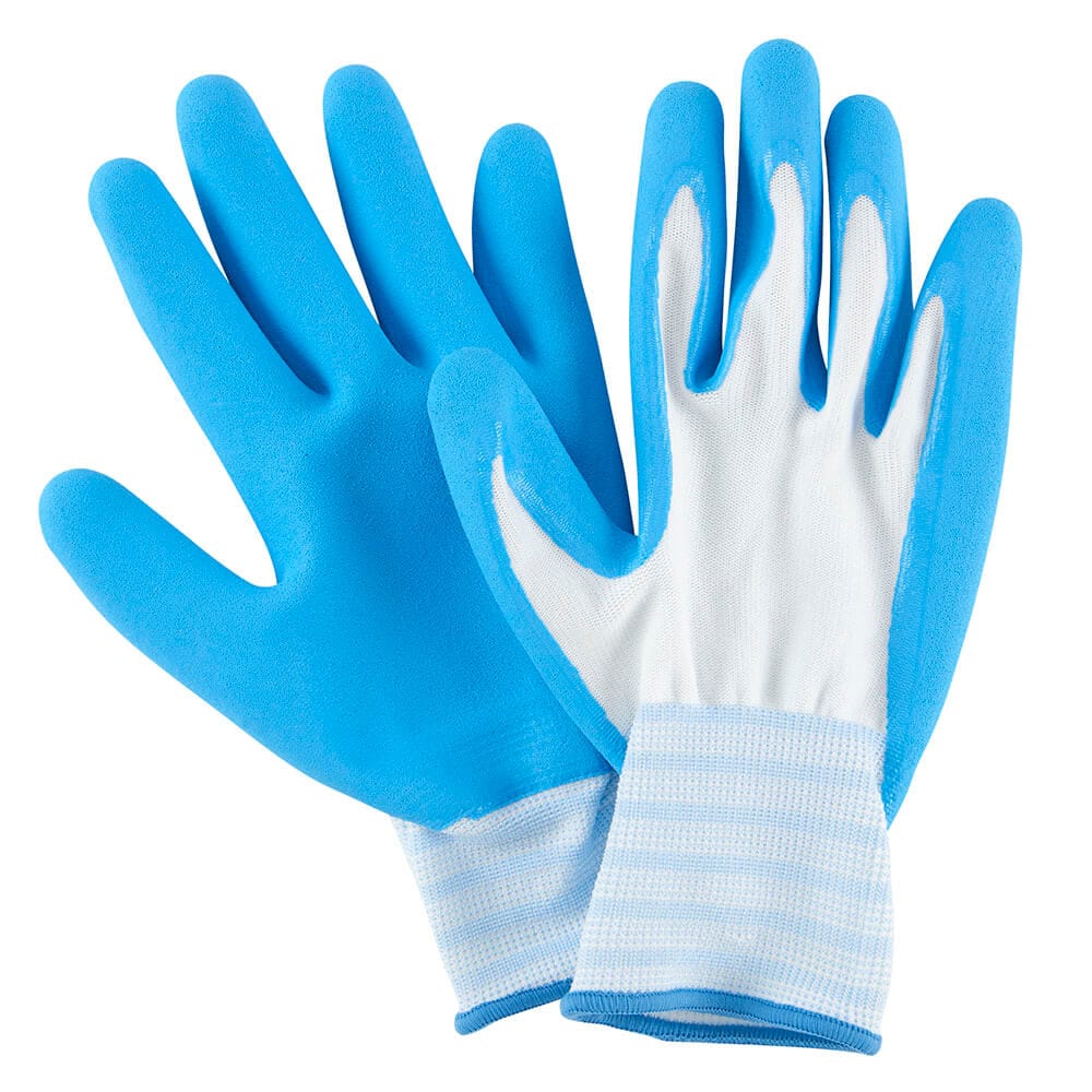 Garden Grove Women's Blue Sandy Latex-Coated Garden Glove