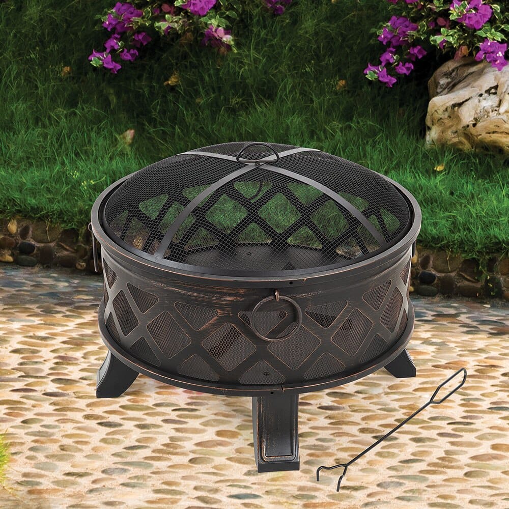 Outdoor Living Accents Deep Bowl Fire Pit, 26"