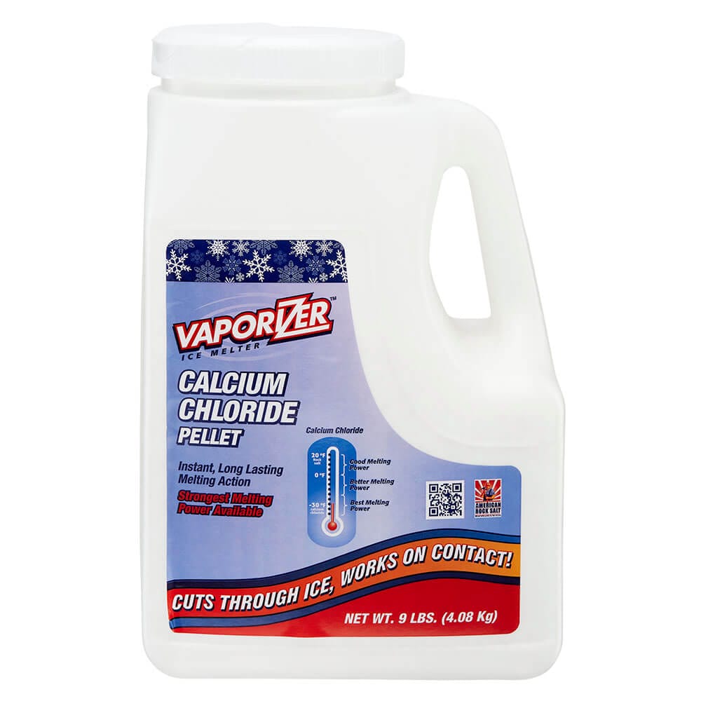 Vaporizer Calcium Chloride Pellet Ice Melt, 9 lbs