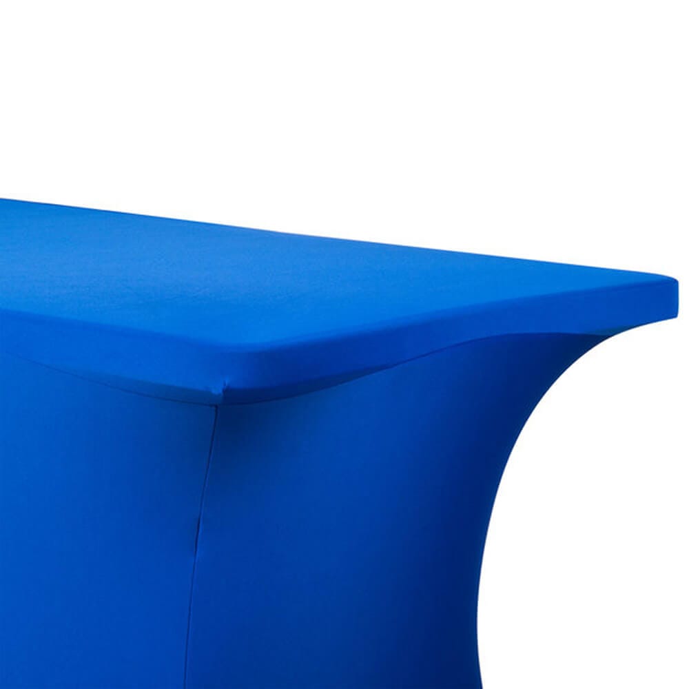 Carlisle Snap Drape Budget Stretch Table Cover, 72" x 30", Royal Blue