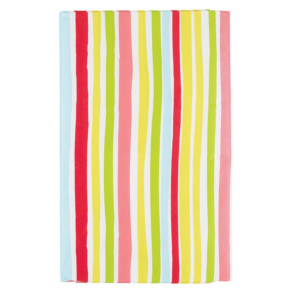 Summer Fun Vinyl Tablecloth with Flannel Backing