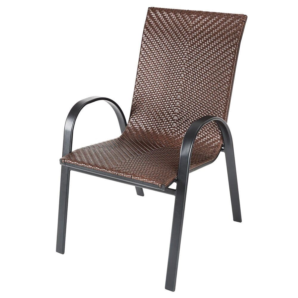 Outdoor Living Accents Resin Wicker Stackable Chair