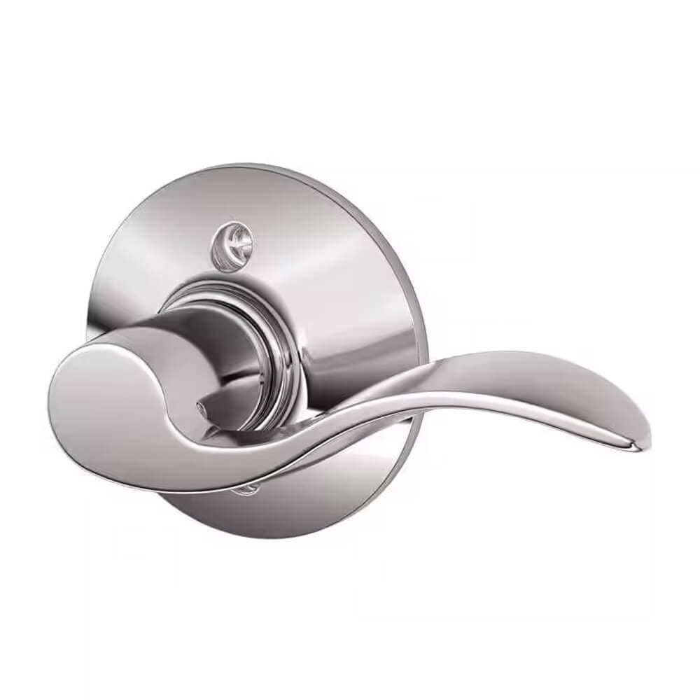 Schlage Accent Right-Handed Dummy Door Lever, Bright Chrome