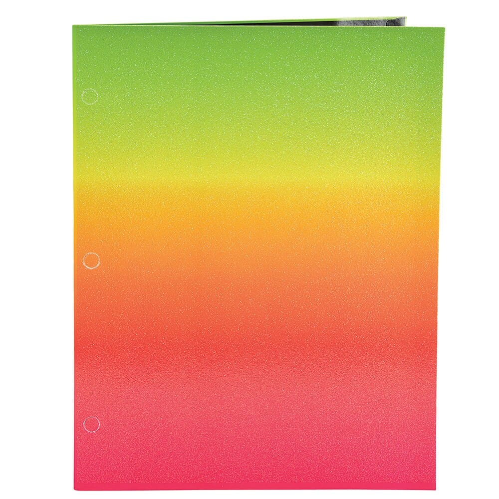 Ombre Glitter 2-Pocket Paper Portfolio