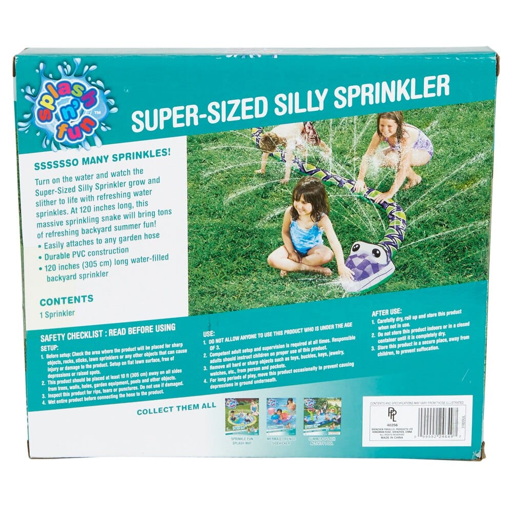 Splash n' Fun Snake Super-Sized Silly Sprinkler