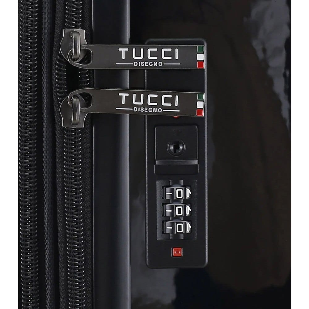 TUCCI Italy Dinero Money Man 3-Piece (20", 24", 28") Luggage Set