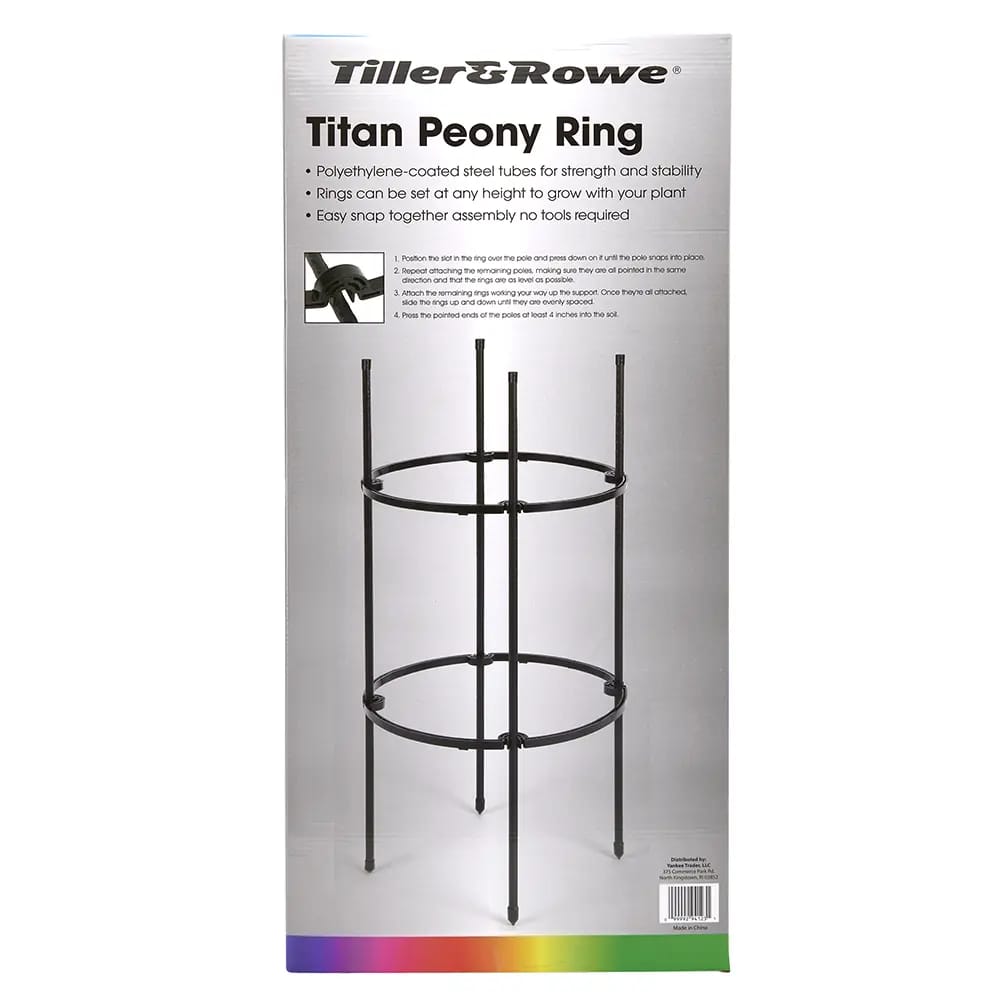 Tiller & Rowe Small Titan Peony 2-Ring Plant Support, 30"