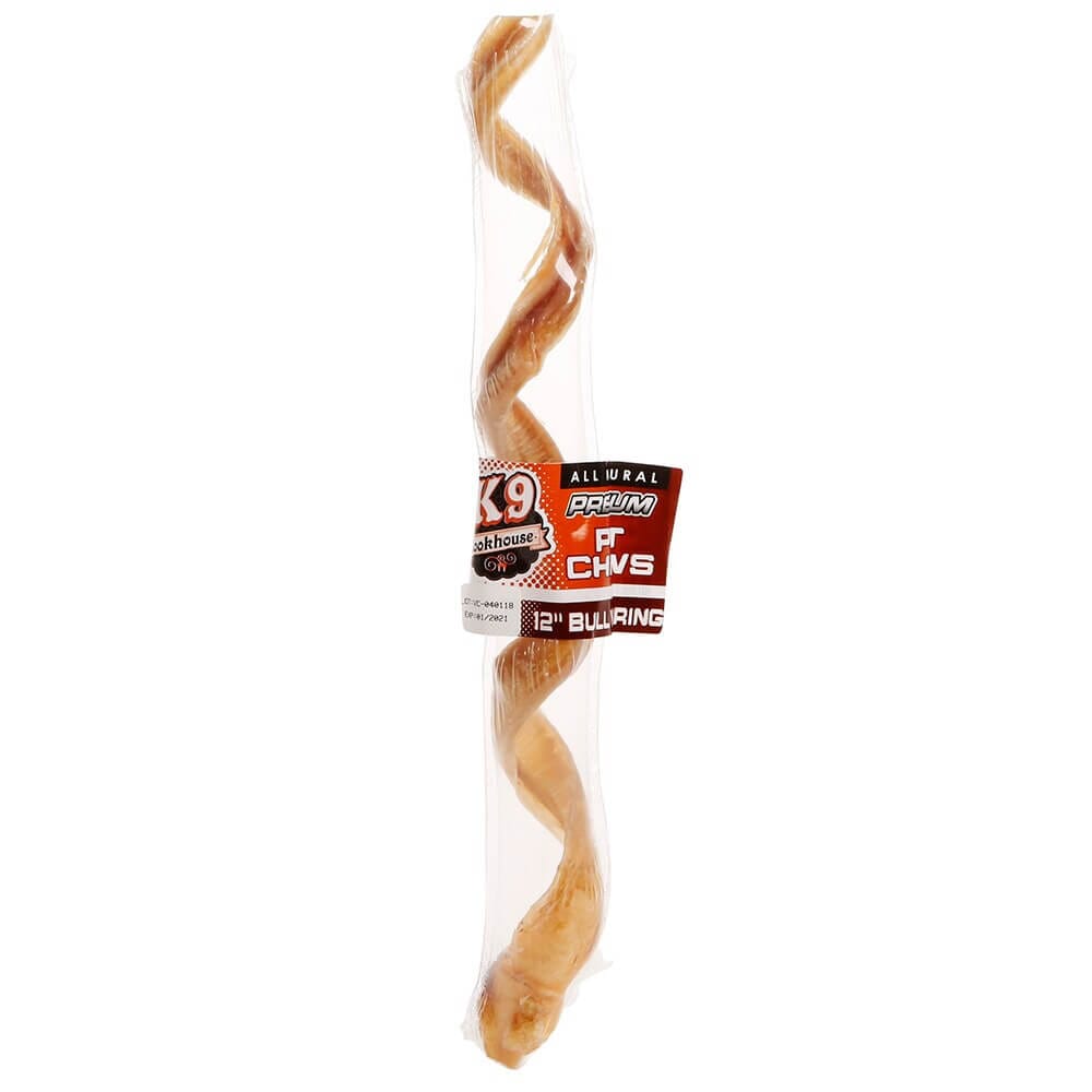 12" Premium Spiral Bully Stick Pet Chew