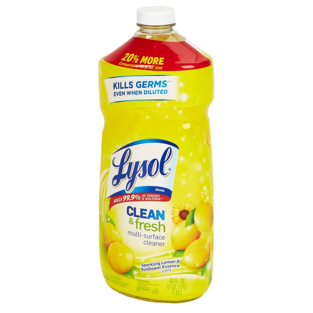 Lysol® Clean & Fresh Multi-Surface Cleaner, Sparkling Lemon & Sunflower Essence Scent, 48 oz