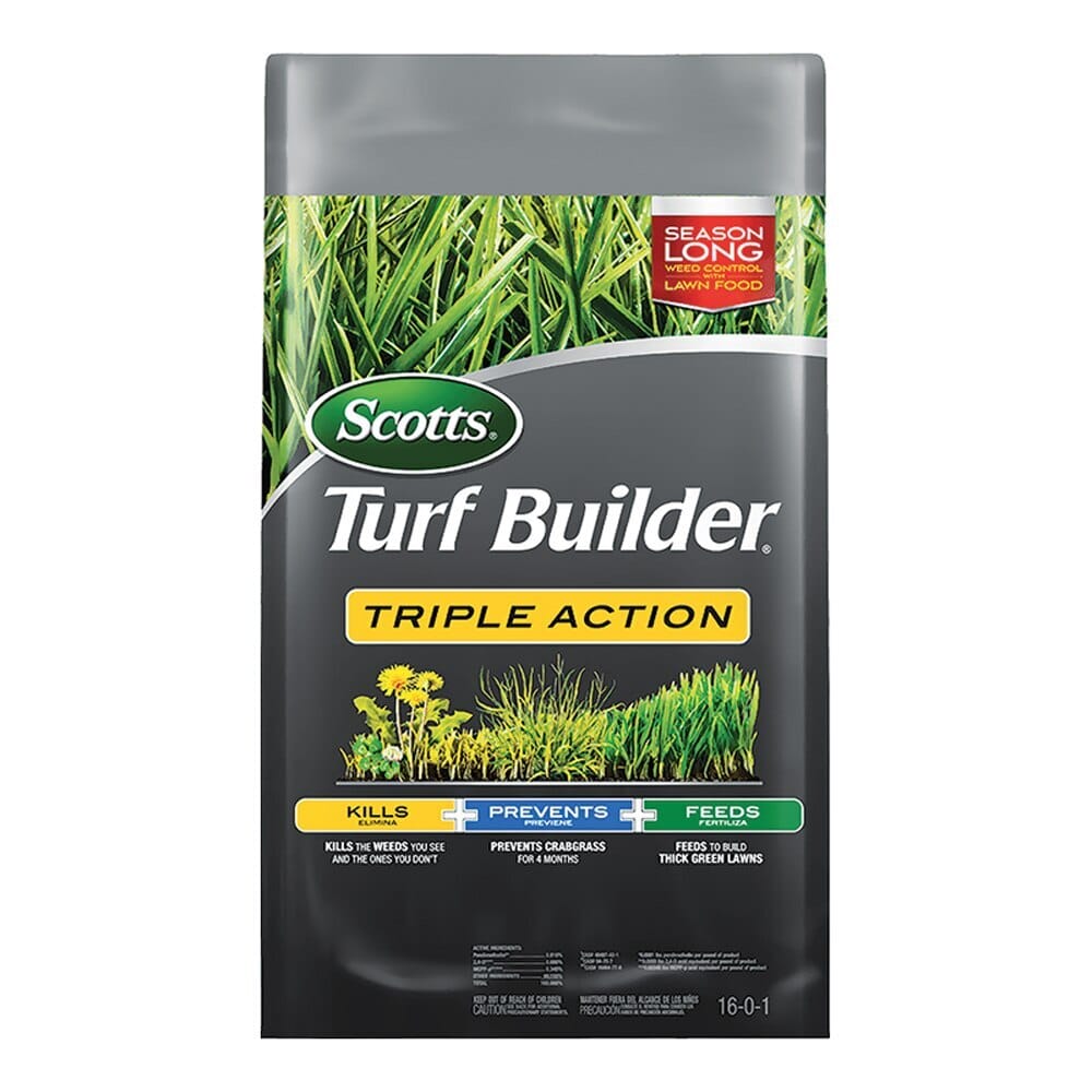 Scotts Turf Builder Triple Action Weed Control & Lawn Food, 4,000 sq ft