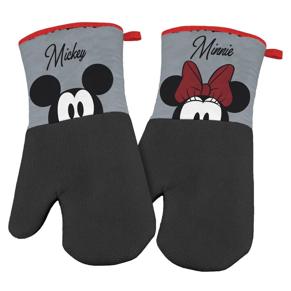 Disney Mickey Mouse and Minnie Mouse Oven Mitts, 2-Count