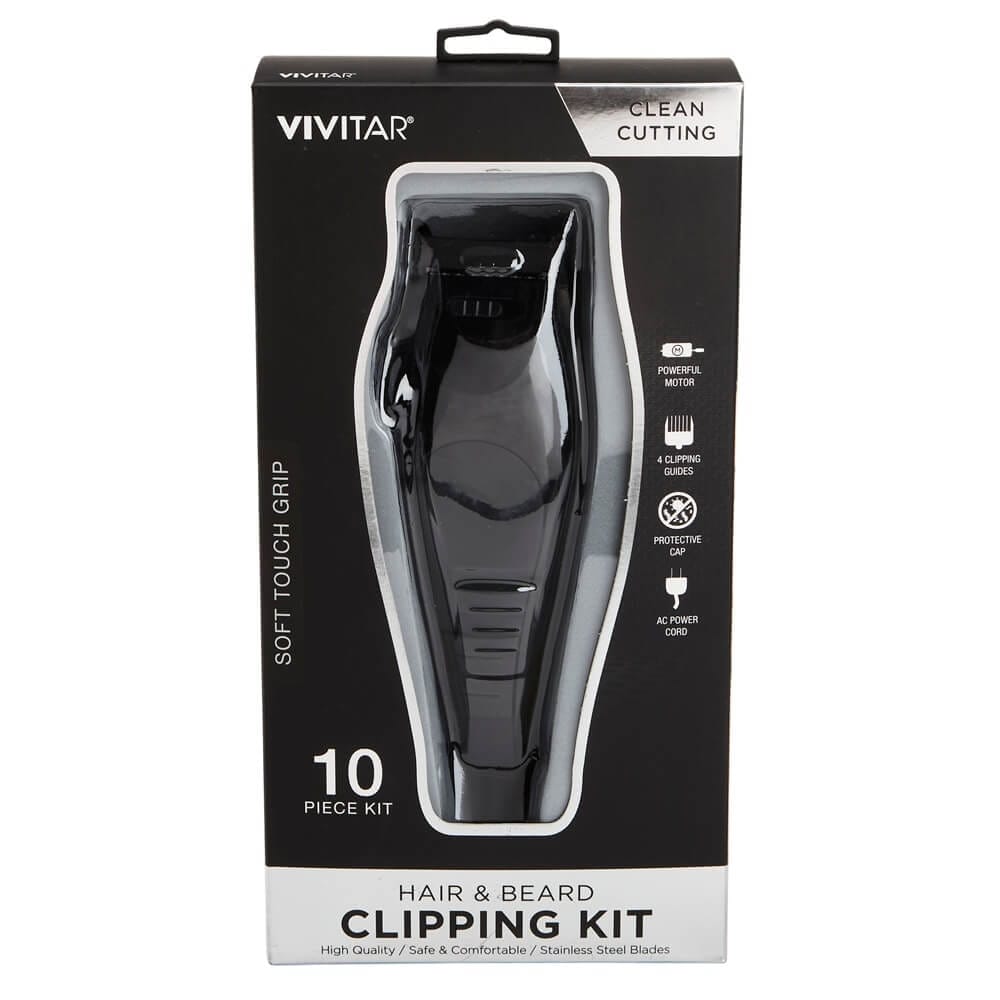 Vivitar Hair & Beard Clipping Kit, 10-Piece