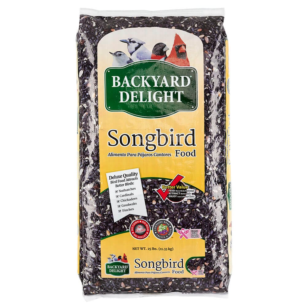 Backyard Delight Songbird Food, 25 lbs