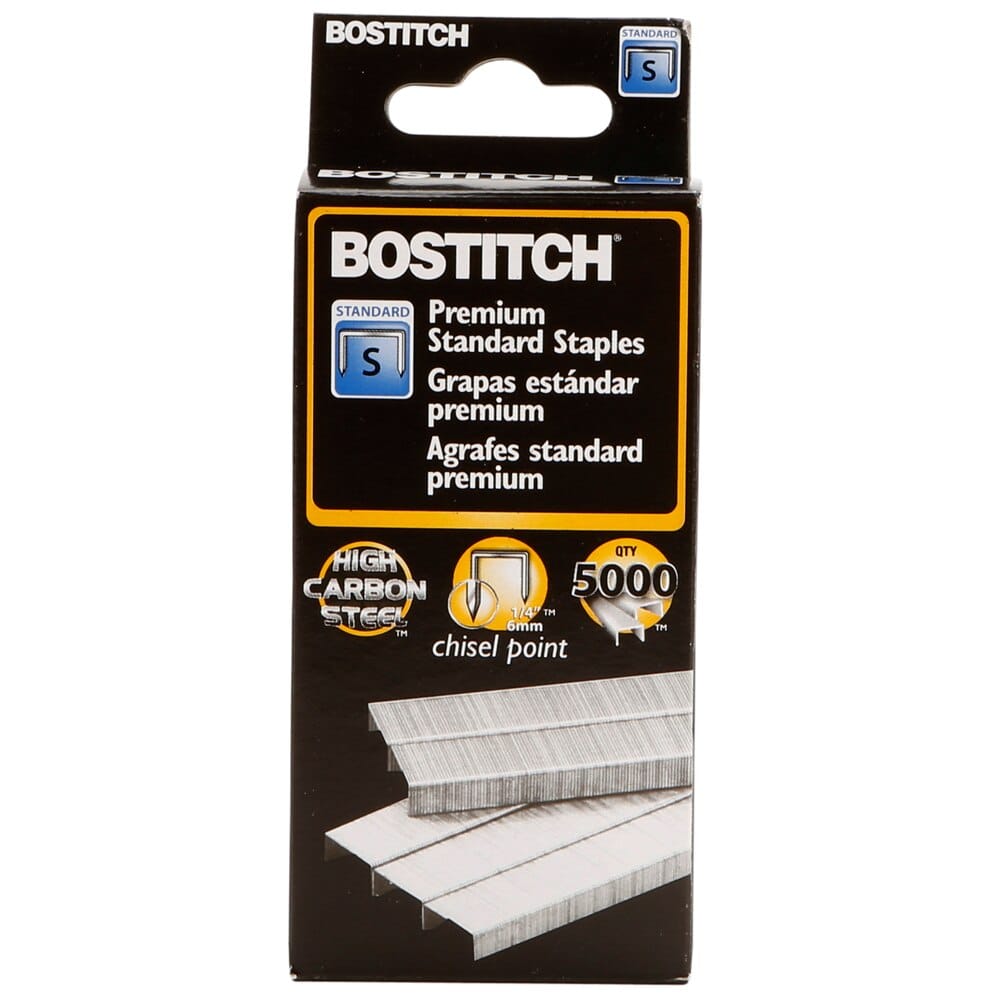 Bostitch Standard Premium Staples, 1/4"
