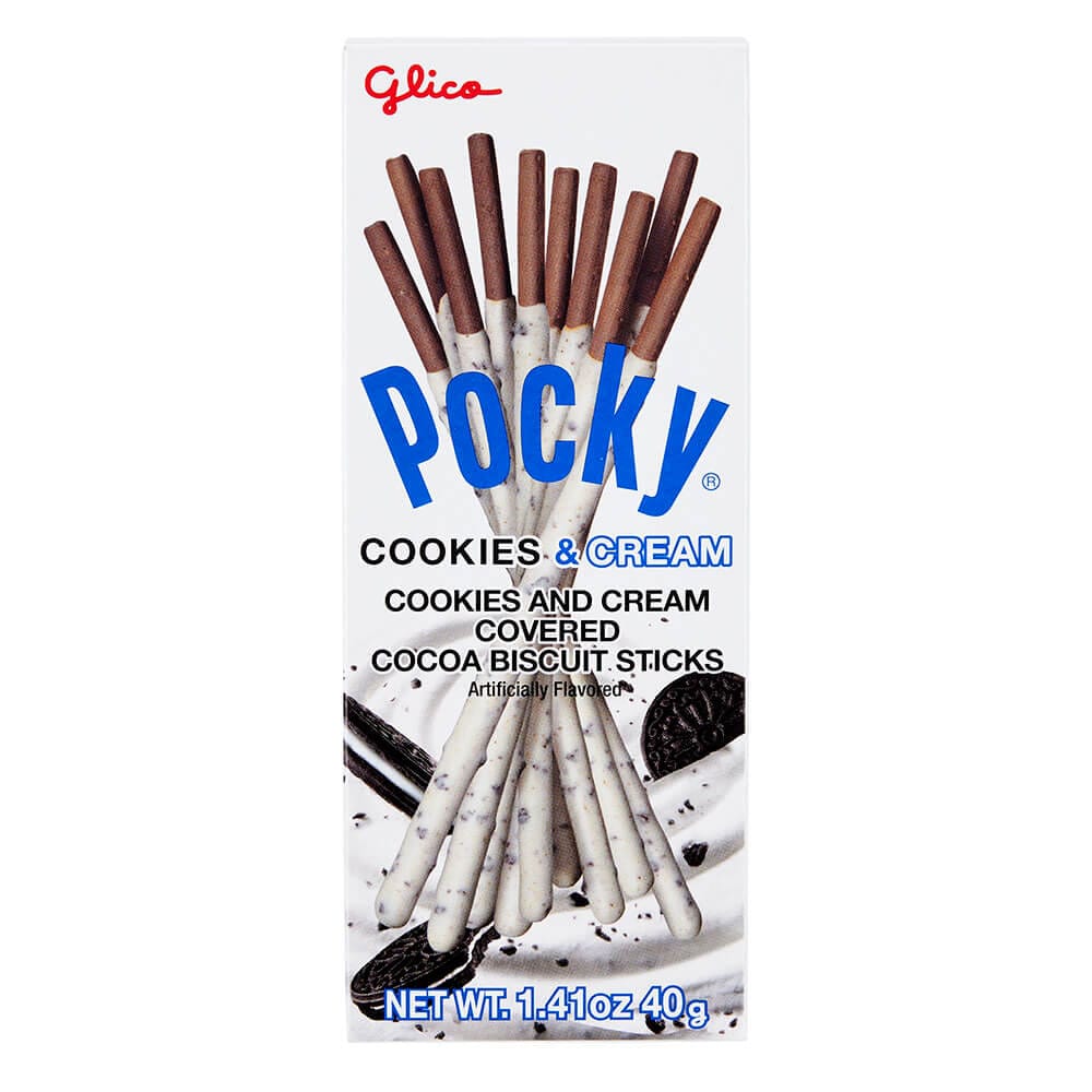 Pocky Cookies and Cream Covered Biscuit Sticks, 1.4 oz