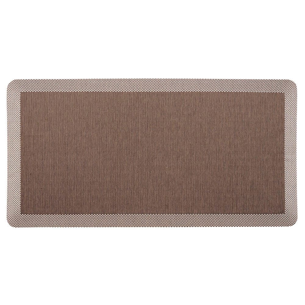 Chocolate Tweed Anti-fatigue Cushioned Mat with Non-Skid Backing, 20" x 39"