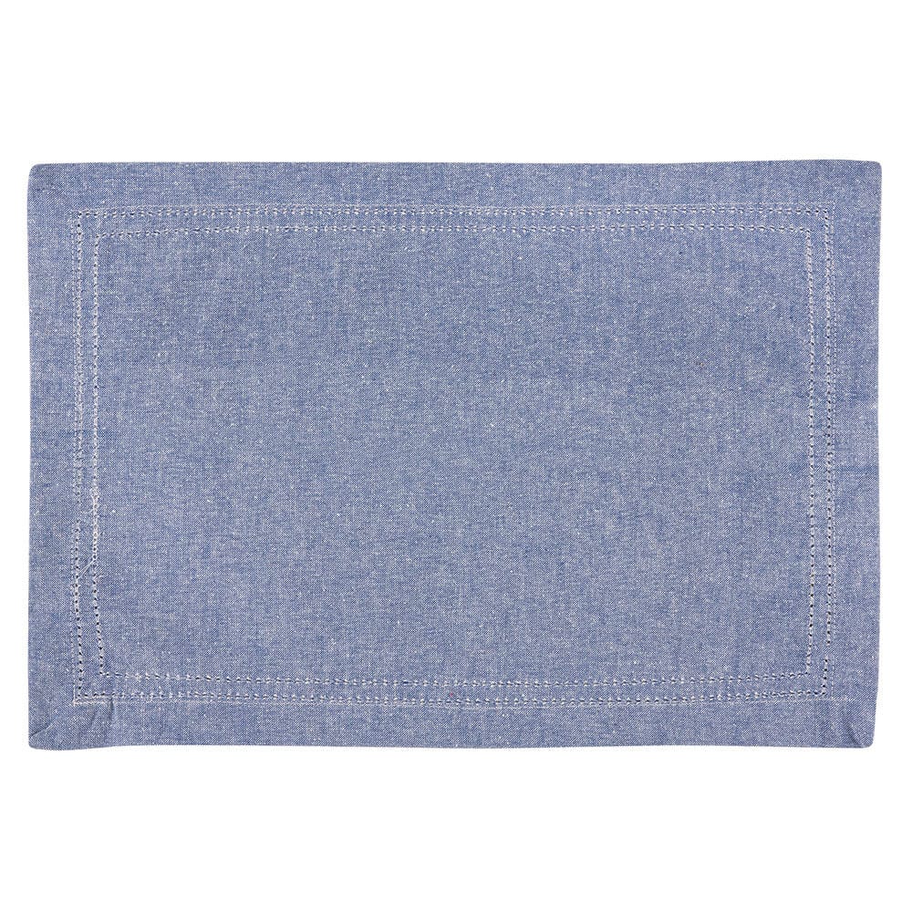 Blue Fabric Locklin Placemat, 13 x 19