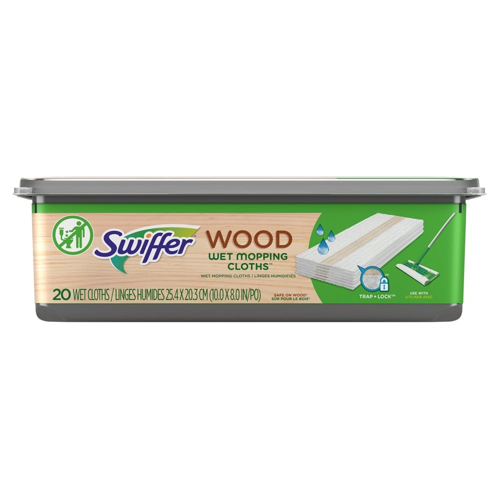 Swiffer WetJet Wood Wet Mopping Cloths, 20-count