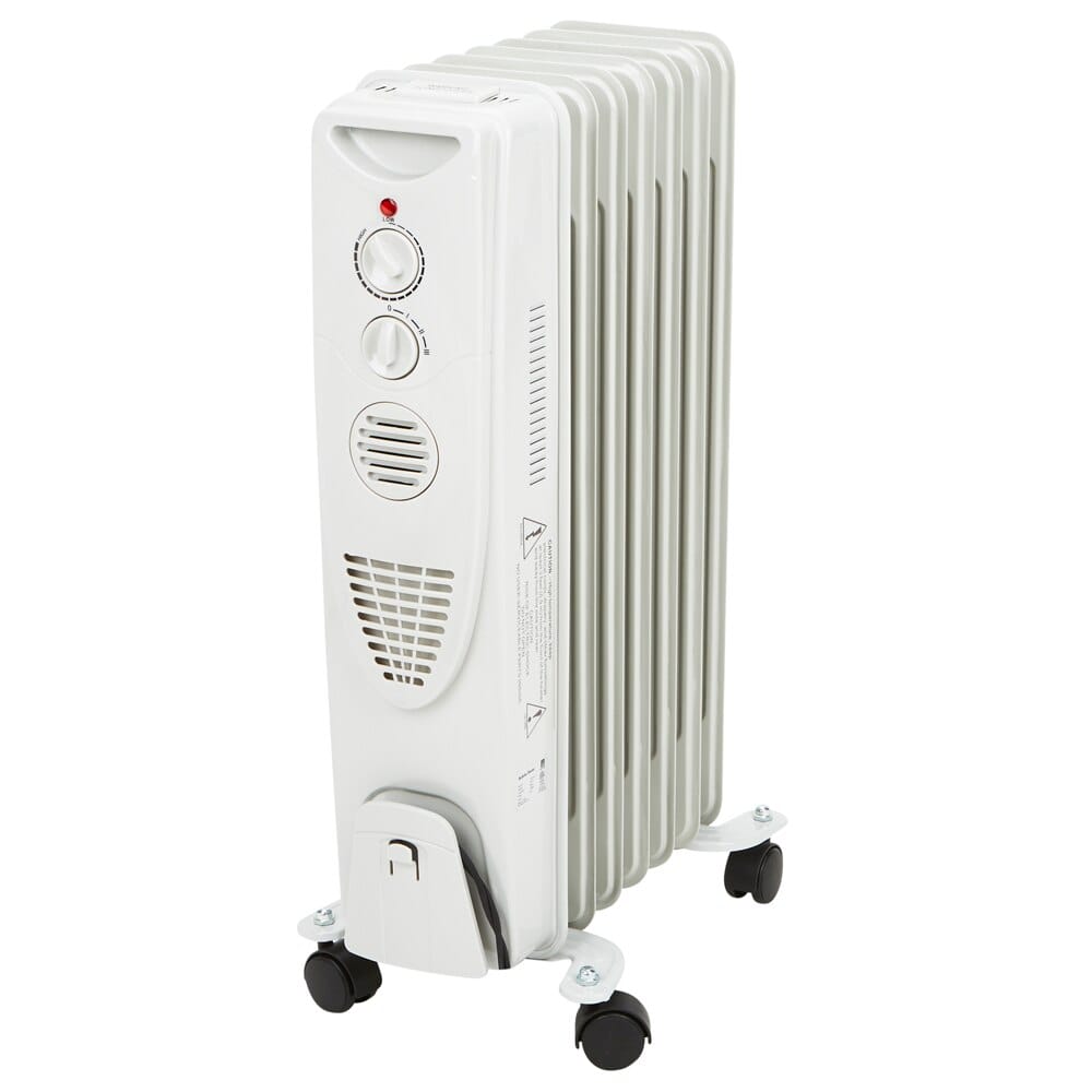 Century Oil-Filled Radiator Heater, White