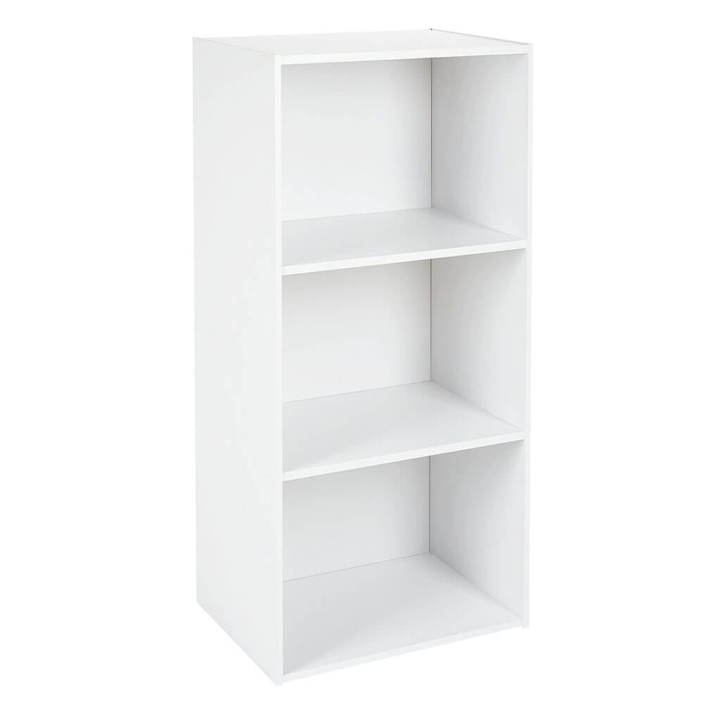 3 Shelf White Bookcase