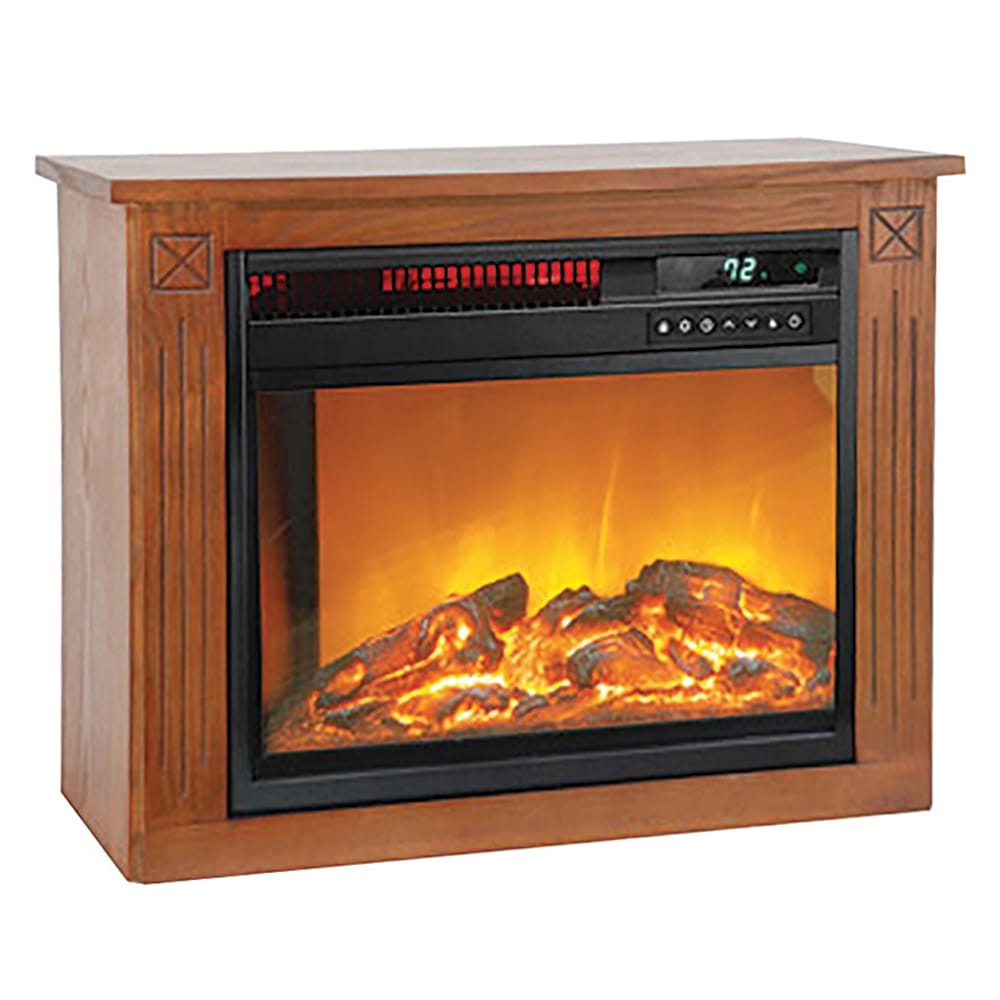 Lifesmart Infrared Quartz Fireplace Heater with Remote