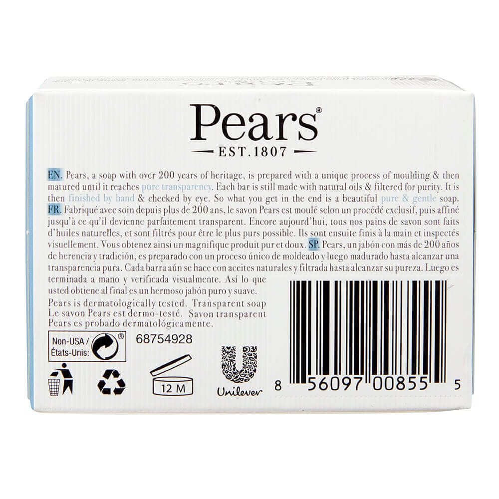 Pears Transparent Mint Bar Soap, 4.4 oz