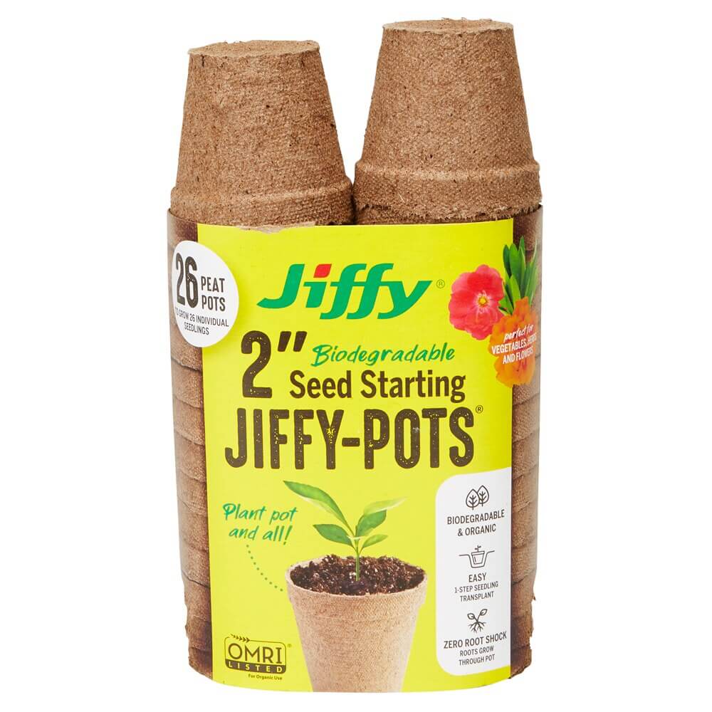 2" Biodegradable Seed Starting Jiffy-Pots, 26-pots