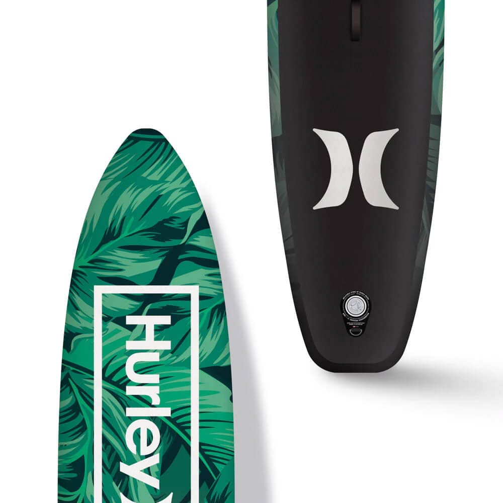 Hurley One & Only 10'6" Inflatable Stand Up Paddle Board Kit, Tropic Leaf