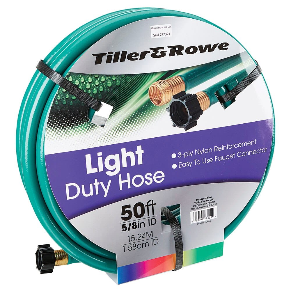 Tiller & Rowe 5/8" Light-Duty Hose, 50'