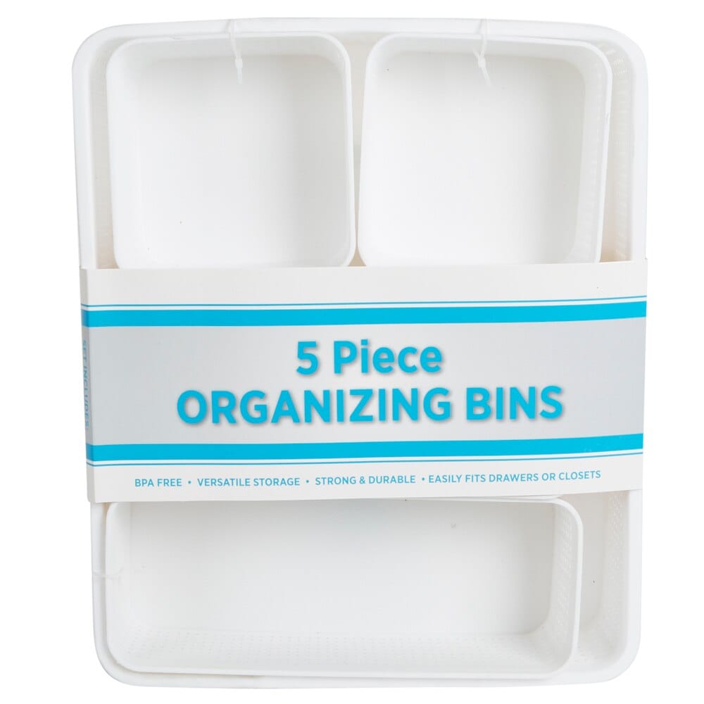 Organizing Bins, 5 Piece